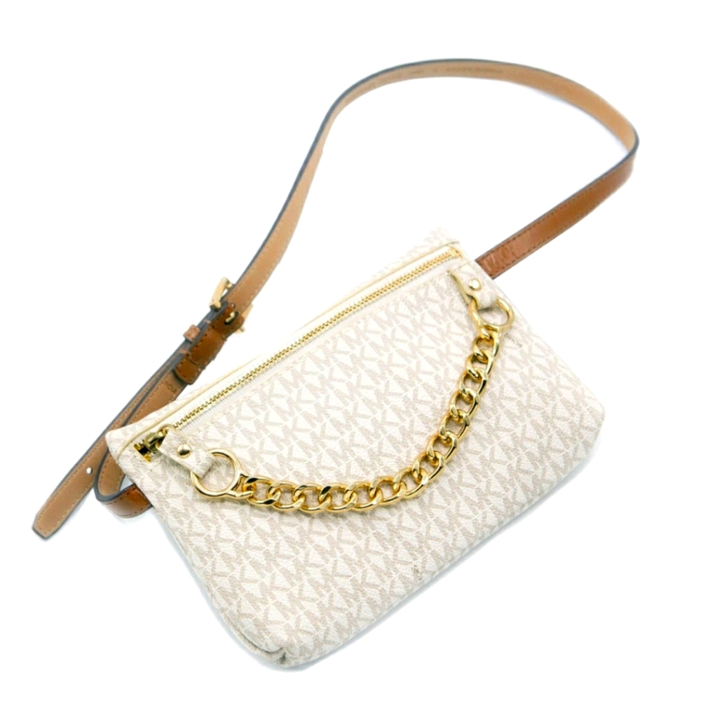 Michael Kors Fanny Pack Belt - Vanilla